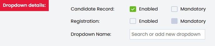 Candidate Record Enabled