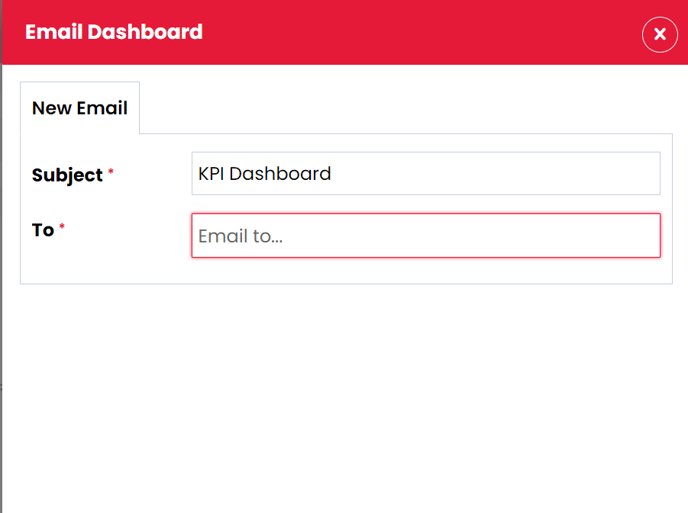 Email Dashboard side panel