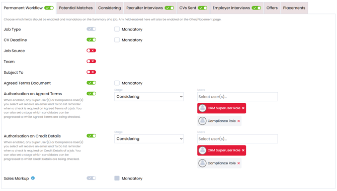 Job Configuration - Permanent Workflow 1