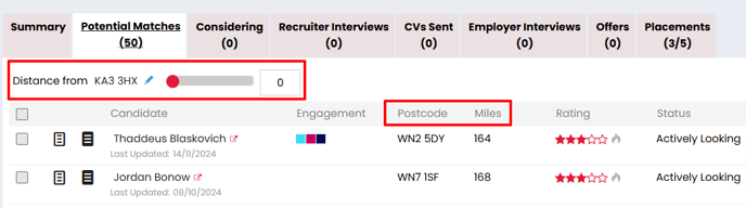 Job Configuration - Potential Matches 2