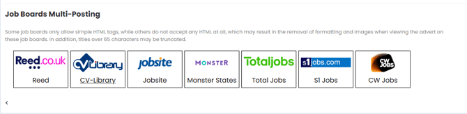Screenshot: Job board logos