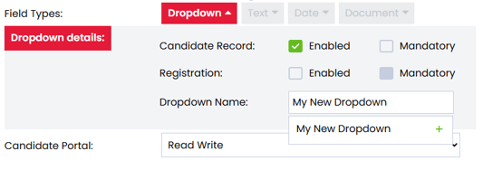 New Dropdown