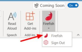 Using the Firefish Outlook Email Add-In
