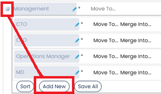 A screenshot showing where to click in order to create a sub-preference